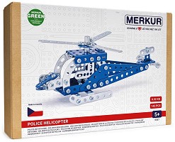 Метален конструктор Полицейски хеликоптер - Merkur - 142 части — 5547_054
