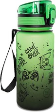 Детска пластмасова бутилка Cool Pack Brisk - С вместимост 400 ml от серията Game Over — Z17969