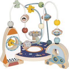Дървен лабиринт Космическа станция - Tooky Toy — TJ935