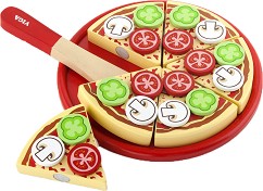 Дървен комплект за игра Пица - Viga Toys — 58500