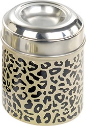 Контейнер от неръждаема стомана за лакомства Nobby Snack Dose Leopard - Ø 10,5 × 13 см