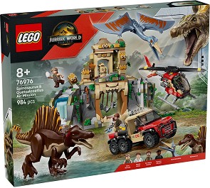 LEGO Jurassic World - Въздушна мисия със спинозавър и кетцалкоатлус - Детски конструктор — 76976
