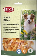 Лакомства за кучета Trixie Snack Bites - 100 г, с пилешко и банани, от серията Premio