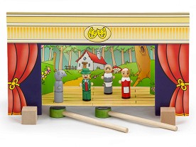 Дървен куклен театър с магнити - Viga Toys — 56005
