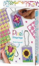 Мозайка ключодържатели Цветя - Pixelhobby - Творчески комплект — 20133