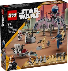 LEGO Star Wars - Клонинг щурмовак и боен дроид - Детски конструктор — 75372