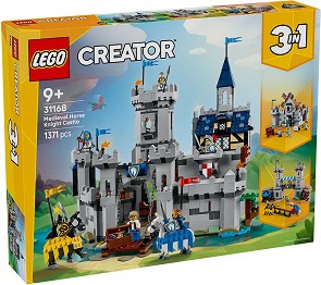 LEGO Creator - Средновековен замък на конния рицар 3 в 1 - Детски конструктор — 31168