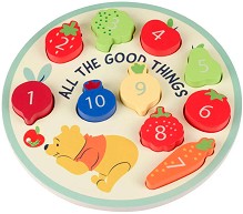 Дървен сортер Цифри, плодове и зеленчуци - Orange Tree Toys - На тема Мечо Пух — OTT05012