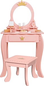 Дървена тоалетка Принцеска - Ginger Home - С размери 48 / 29 / 87 cm — W08H206B