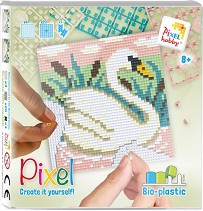 Мозайка с пиксели Лебед - Pixelhobby - Творчески комплект — 44045-Swan