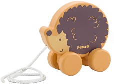 Дървена играчка за дърпане Таралеж - Viga Toys - От серията PolarB — 44003
