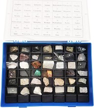 Комплект минерали в кутия Gelsonlab - 42 броя