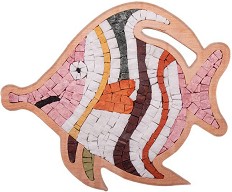 Каменна мозайка Риба - Neptune Mosaic - С размери 17.5 х 21.5 cm