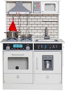 Детска дървена кухня - Ginger Home - С аксесоари, звук и светлини — W10C493J