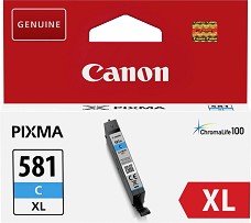 Касета с мастило за принтер Canon CLI-581 XL Cyan - 8.3 ml