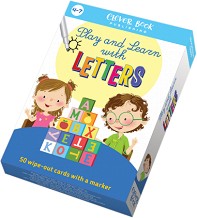 Play and Learn with Letters - Комплект активни карти с маркер — Клевър Бук