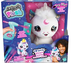 Плюшен еднорог за оцветяване - Canal Toys - Със светещ рог от серията Airbrush Plush