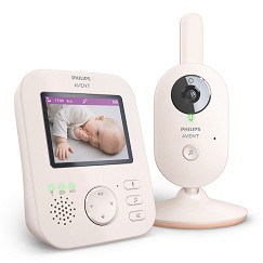 Видео бебефон Philips Avent Advanced SCD881/26 - С мелодии, нощно виждане и възможност за обратна връзка
