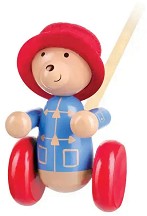 Дървена играчка за бутане - Orange Tree Toys - На тема Мечето Падингтън — OTT02681