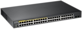  ZyXEL GS1900-48HP v2 - 24 RJ-45 , 24 RJ-45 PoE , 2 SFP , 1000 Mbps - 