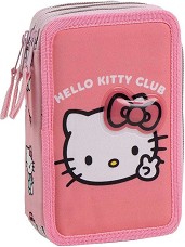 Несесер с ученически пособия Cerda - С 3 отделения на тема Hello Kitty — 2700001654