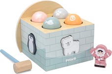 Дървена игра с чукче Иглу - Viga Toys - От серията PolarB — 44097