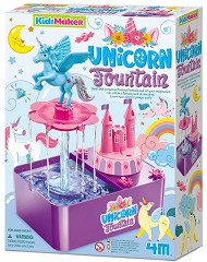 Сглоби сам фонтан с еднорози - 4M - Образователен комплект от серията Kidz Maker — 4M-04789
