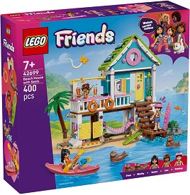 LEGO Friends - Плажна къща с тюлени - Детски конструктор — 42699