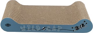 Драскалка за котки Trixie Scratching Cardboard Wild Cat - 41 × 7 × 24 см, с котешка мента