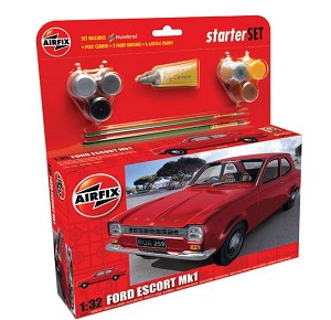 Автомобил - Ford Escort - Сглобяем модел - стартов комплект — Airfix A50091