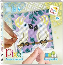 Мозайка с пиксели Какаду - Pixelhobby - Творчески комплект — 44043-Cockatoo
