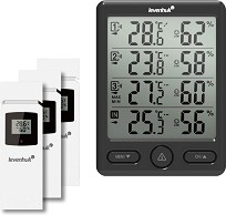 Метеорологична станция Levenhuk LP20 - С 3 външни сензора от серията Wezzer Plus