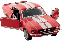Метална количка Shelby GT-500 - Goki - С отварящи се врати и pull-back механизъм — 12287