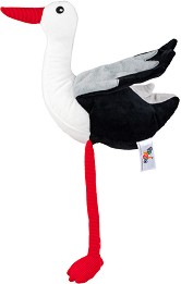 Плюшен щъркел - BaliBazoo - С височина 34 cm