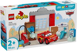LEGO Duplo - Посещението на Маккуин в гаража на Док - Детски конструктор — 10456