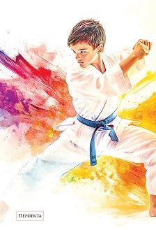 Тетрадка с тесни и широки редове - Формат A5 с 40 листа от колекция Бойни изкуства — pfP455
