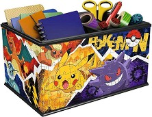 Кутия за съхранение с Покемон - 3D пъзел от 223 части на тема Pokemon — Ravensburger 11546