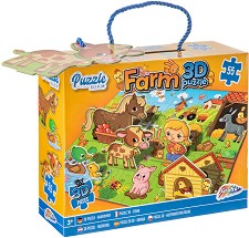 Ферма - Пъзел от 55 части и 5 фигури — Grafix