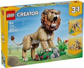 LEGO Creator - Диви животни: Величествен лъв - Детски конструктор — 31386