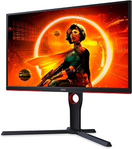  AOC 25G3ZM/BK - 24.5", VA, 240 Hz, 16:9, 1920 x 1080, 1 ms, HDMI, DisplayPort, Adaptive-Sync, AMD FreeSync Premium - 