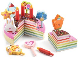 Дървена торта Happy Birthday - Djeco — DJ05512