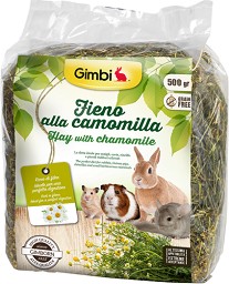Сено за зайчета и гризачи Gimbi - 500 г, с лайка
