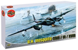 Бомбардировач - De Havilland Mosquito NF.II / FB.VI / MkXVIII - Сглобяем авиомодел — Airfix A03019