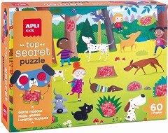Топ секретно - Пъзел от 60 части с плакат и очила — Apli Kids 19219