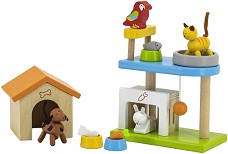 Дървен комплект за игра Домашни любимци - Viga Toys — 44568