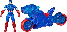 Фигурка на Капитан Америка с мотоциклет - Hasbro - На тема Marvel — G0889