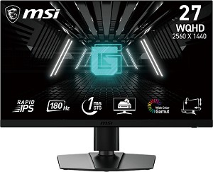  MSI G272QPF E2 - 27", Rapid IPS, 180 Hz, 16:9, 2560 x 1440, 1 ms, 2 x HDMI, DisplayPort, AMD FreeSync - 