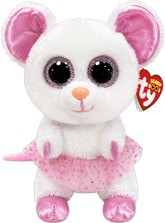 Плюшено мишле балерина Нина - TY - С височина 15 cm, от серията Beanie Boos — 36365