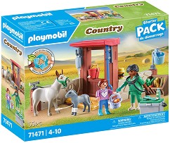 Playmobil Country - Ветеринарна мисия с магаретата - Стартов комплект — 71471