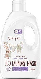 Еко течен перилен препарат Wooden Spoon Woopies - 1.5 kg, с аромат на сладка лавандула, за цветно и бяло пране - перилен препарат